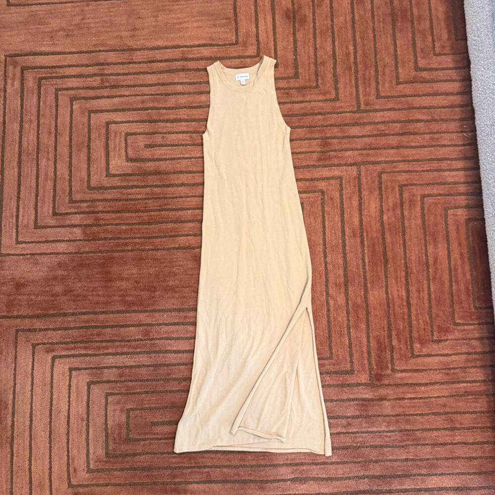 The Drop beige tan knitted bodycon maxi - size XS